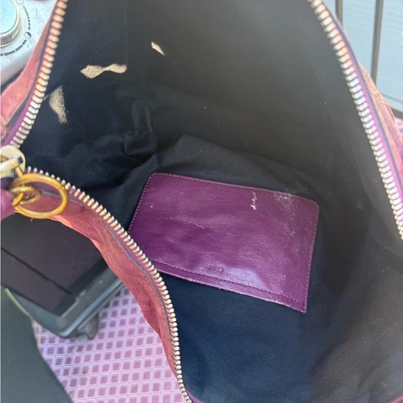 Chloe Leather Crossbody Bag in Burgundy - Picture 4 of 4